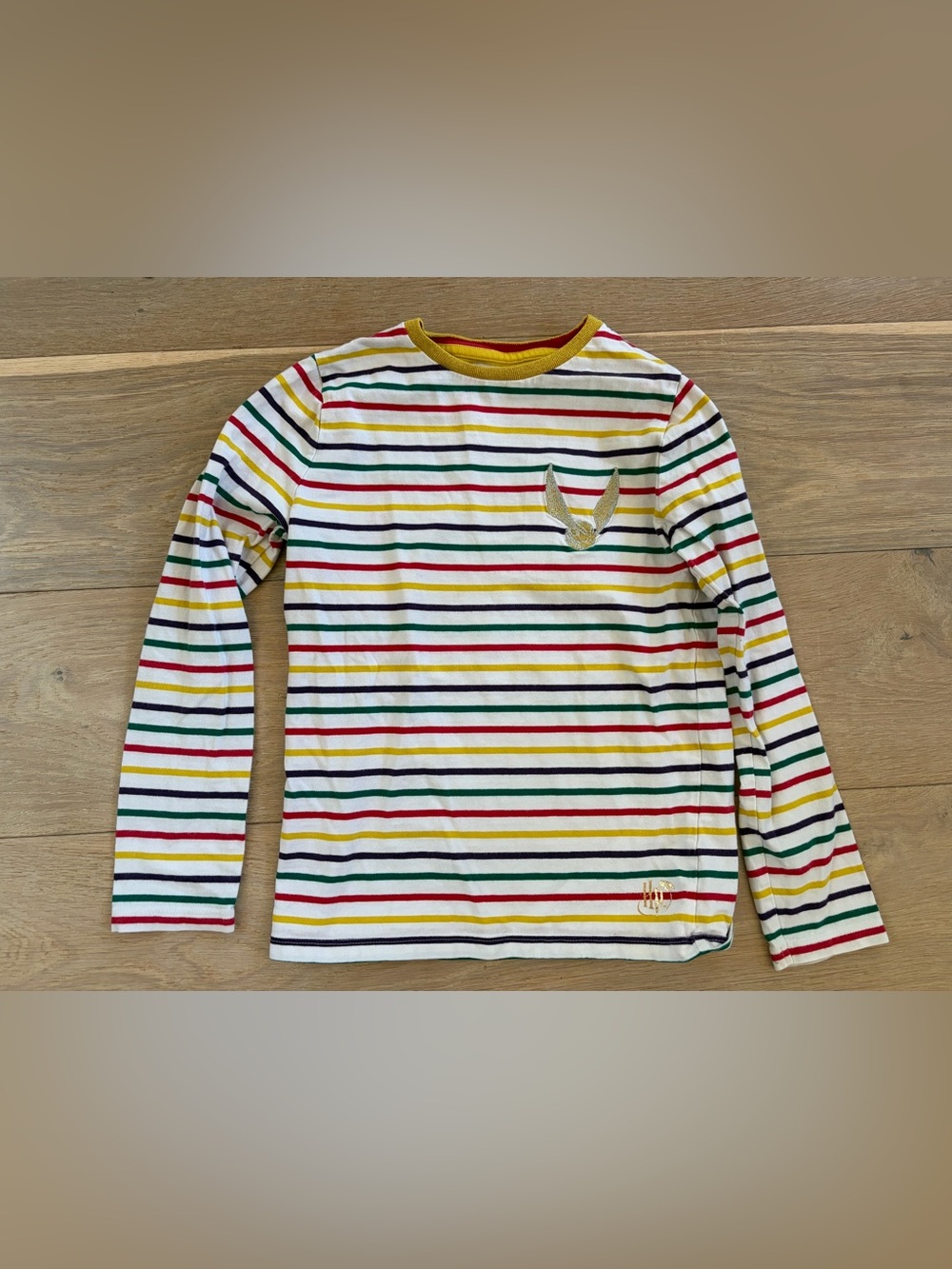 Mini Boden Harry Potter embroidered snitch t-shirt - size 8-9